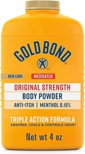 Gold Bond Medicated Original Strength Body Powder, 4 oz., Talc-Free,