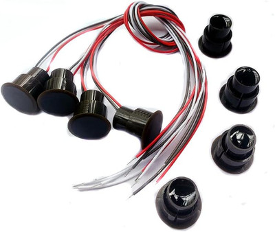 RC-36 NC+NO Recessed Wired Magnetic Window/Door Alarm Sensor - 4 Sets