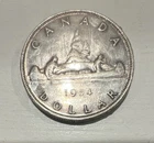 Canada Silver Dollar Coin 1954 Elizabeth II $1 KM#46 0.800 Silver Uncertified