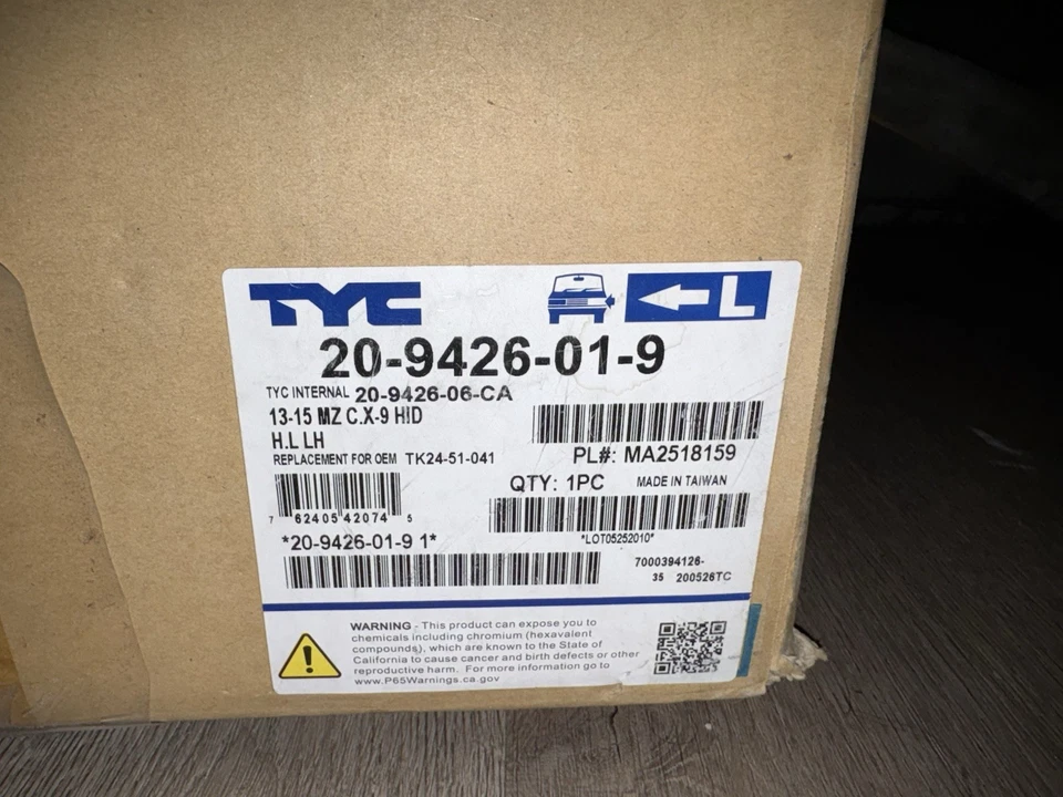 Левая ксеноновая фара со стороны водителя подходит для Mazda CX-9 2013 2014 2015 годов выпуска - Изображение 4 из 4