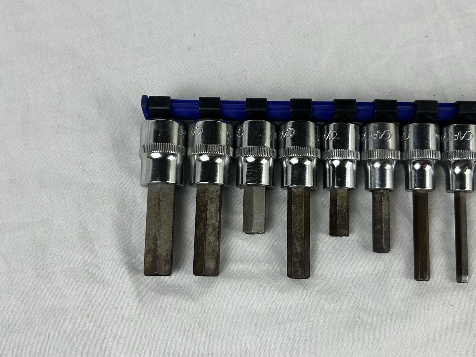 12pc. Napa Carlyle Tools 3/8" Drive Hex Bit Driver Sockets SAE READ
