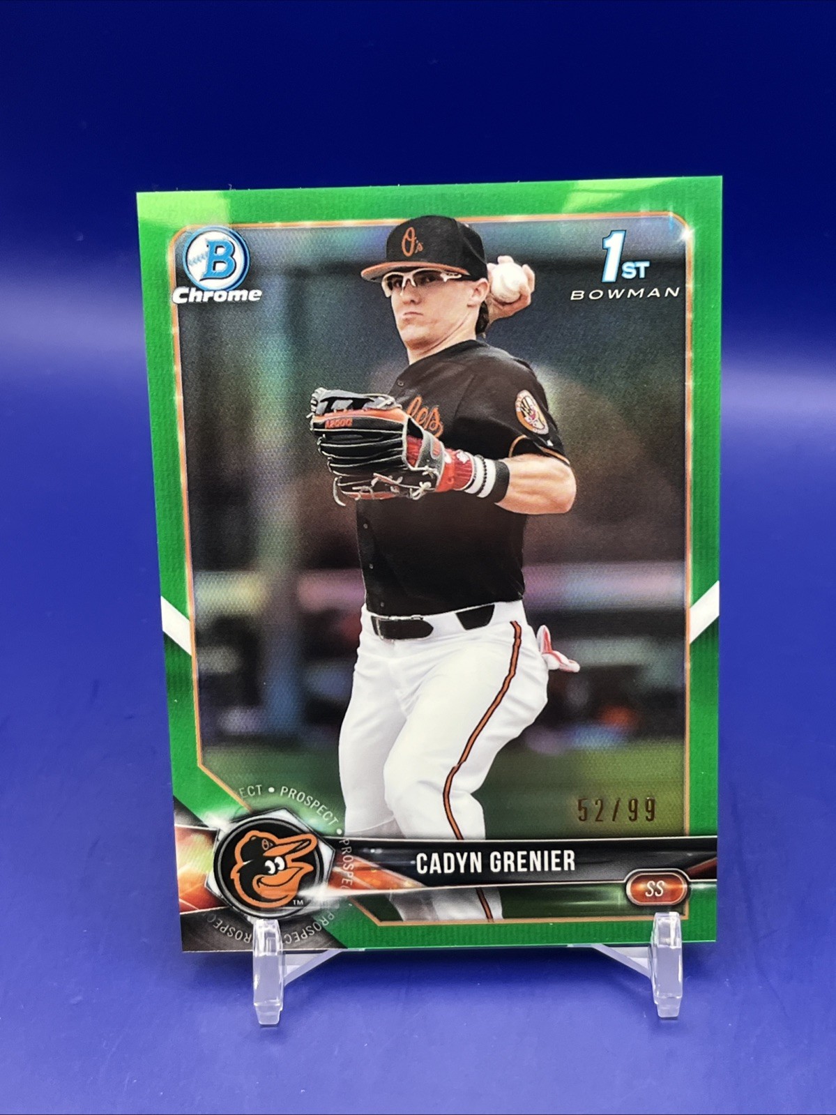 2018 Bowman Draft - Chrome Cadyn Grenier #BDC-134 Green Refractor /99 (RC)