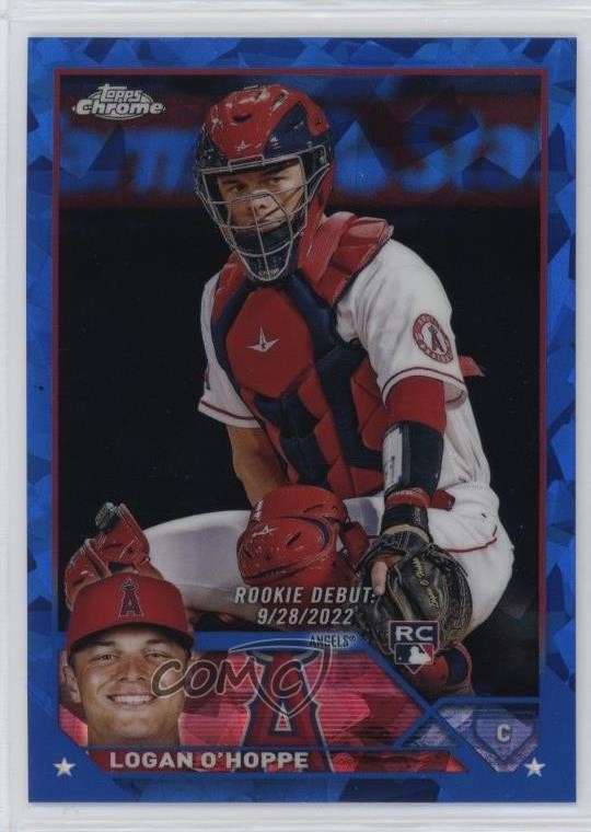 2023 Topps Chrome Update Sapphire Edition Debut Logan O'Hoppe Rookie RC 1fl9