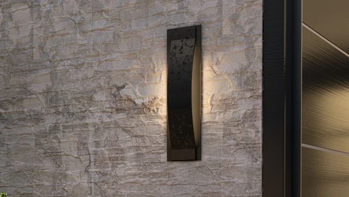 Quoizel ONX8405 Onyx 18" Tall LED Outdoor Wall Sconce - Black - Picture 2 of 7