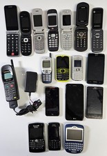 Lot of 18 Old Cell Phones Nokia Alkatel Samsung LG Erricsson BlackBerry -AS IS