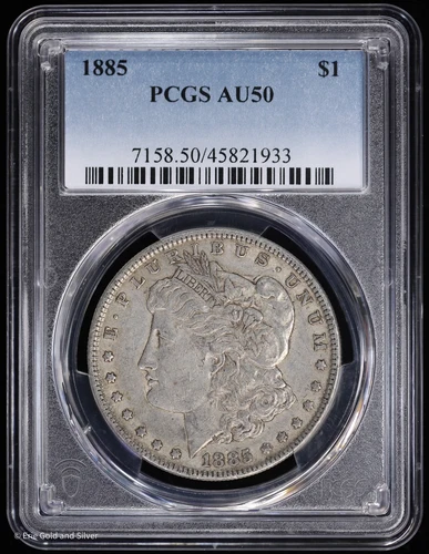 1885-P $1 Morgan Silver Dollar PCGS AU 50