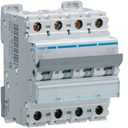 Interruttore Automatico 4P 32A 10 Ka C4M ( Hager Cod. Ncn432A )