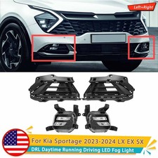 For Kia Sportage Lx Ex Sx 2023-2024 Front Bumper Led Fog Light Drl Driving Lamp For Kia Sportage Lx Ex Sx 2023-2024 Front Bumper Led Fog Light Drl Driving Lamp