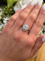 4ct Cushion Cut Moissanite/VVS1 Wedding Band Ring 925 White Sterling Silver