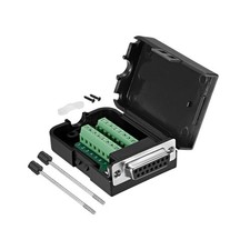 D-sub DB15 Breakout Board Connector with Case 2 Row Female Port with Screws