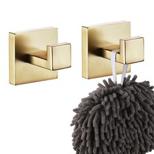 Bath Towel Hook Wall Mount Square Robe Hook Coat Hook Bathroom Kitchen Garage...