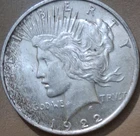 1922D Peace Dollar $1 Silver Coin Circulated 0.9 Fineness United States