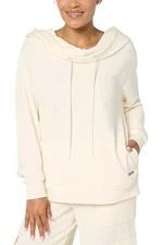Peace Love World Women's AlinaFrenchTerry CowlNeck Sweatshirt Pristine