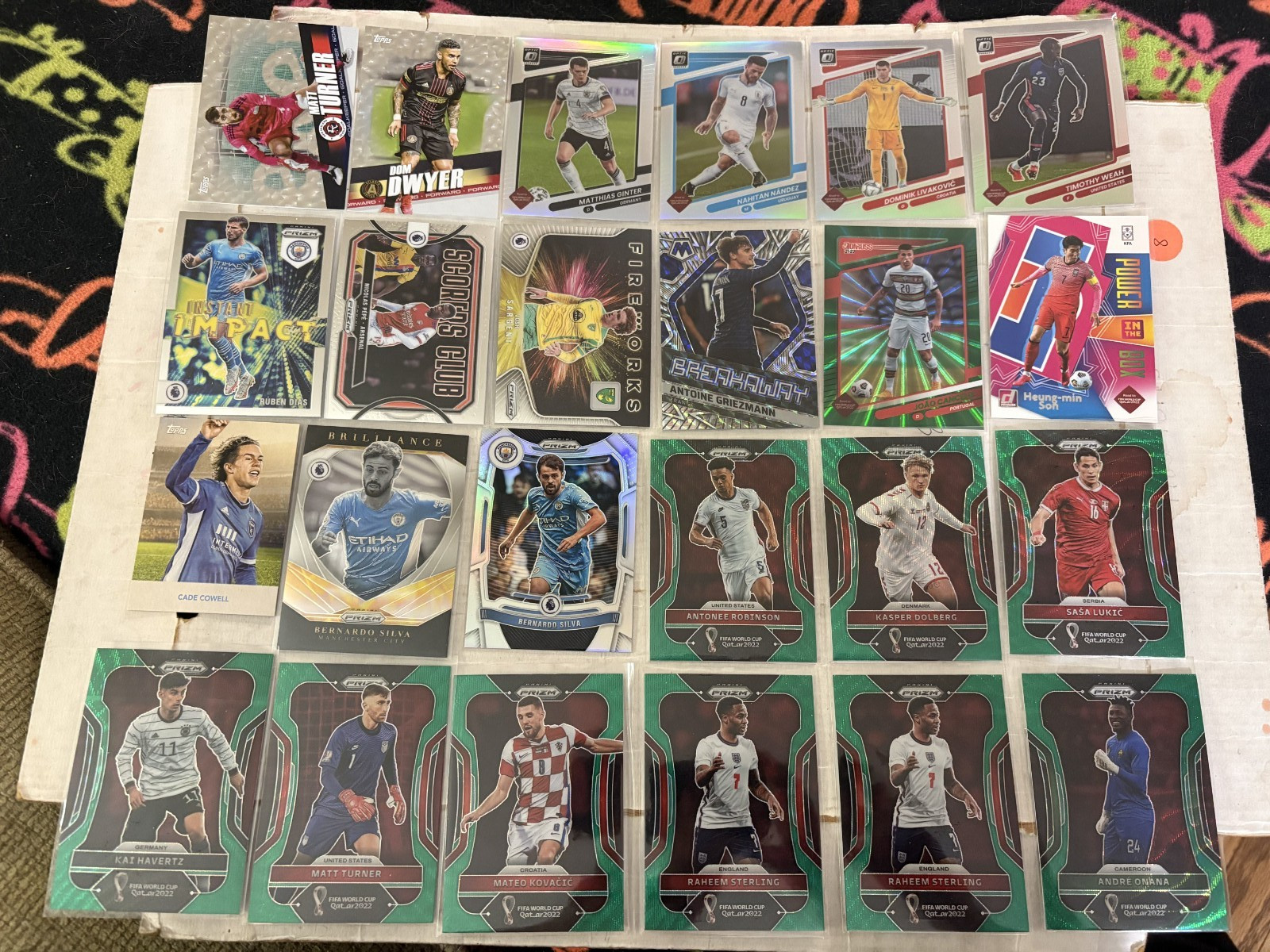 89 Card Soccer Lot ALL Inserts  Parallels  Silver Color Prizms Loaded Collection view 2