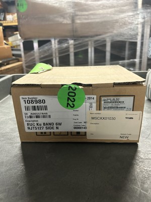 New NJT5172L 6W Ku-Band BUC, Type N , in original box with screws and gasket