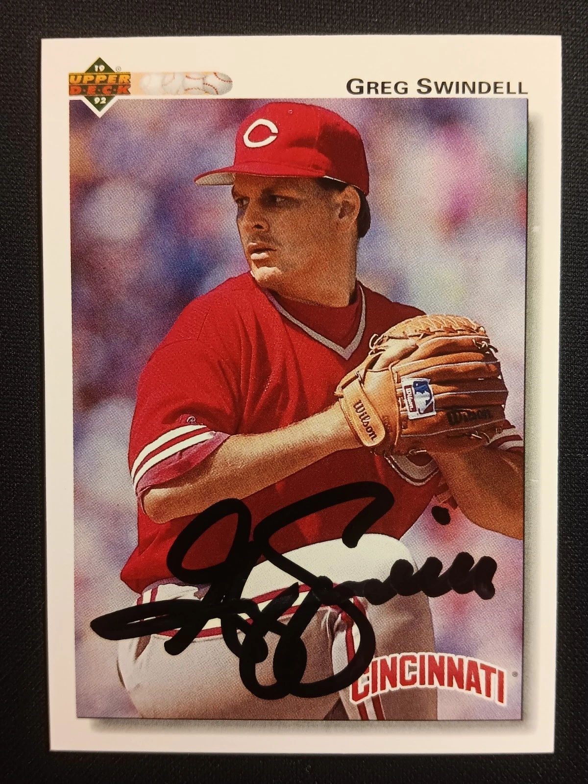 1992 Upper Deck Greg Swindell #765 IP Auto Autograph