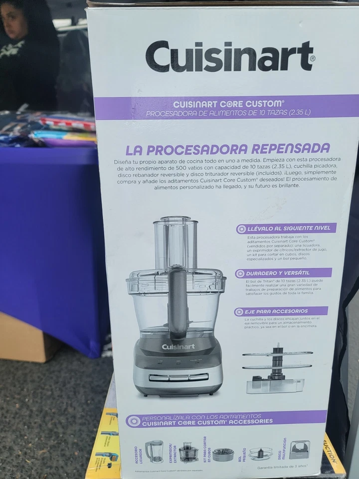 Cuisinart FP-110 Core Custom 10-Cup Food Processor Anchor Gray - Image 3 of 3