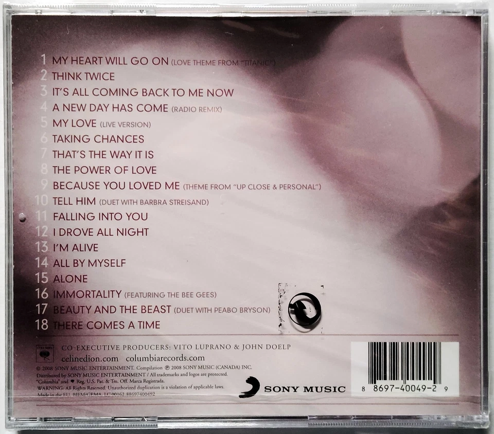 Celine Dion – My Love: Essential Collection (2011) NEU, CD, 18 Tracks, Soft, Pop - Bild 2 von 2