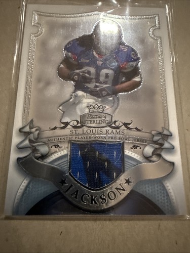 Steven Jackson: 2007 Bowman Sterling Player Worn Pro-Bowl JSY #BSVR-SJ SL Rams - Bild 7 von 15