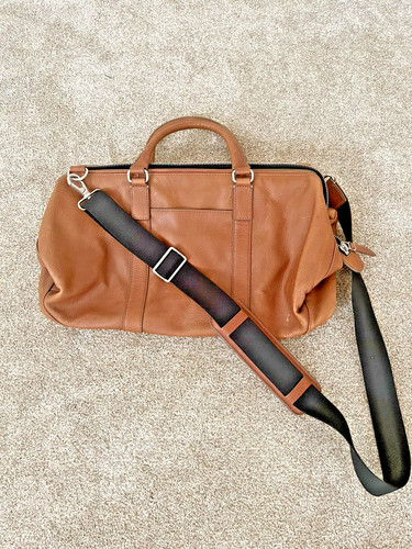 Fossil Weekender bag full grain tan tan -brown leather