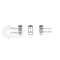 Expansionsventil Klimaanlage FüR Peugeot 206 CC 1.6 Hdi 110 Bj.05-06