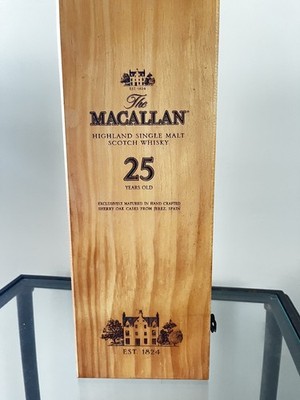 Macallan 25 empty box no bottle