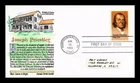 US COVER JOSEPH PRIESTLEY DISCOVERER OF OXYGEN FDC TORKEL GUNDEL HAND COLORED
