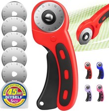 Rotary Cutter Blades - 45mm with Extra Blades for Sewing  Crafting
