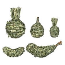 1x Rabbit Chew Toy Timothy Grass Toy for Guinea Pig Hamster Bunny Teething 