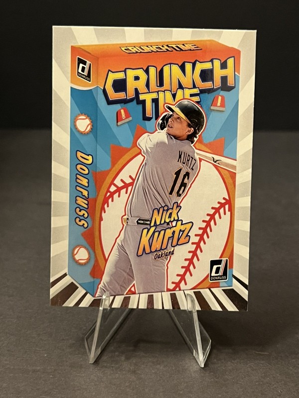 2026 Panini Donruss #10 Nick Kurtz Crunch Time Insert - Oakland Athletics