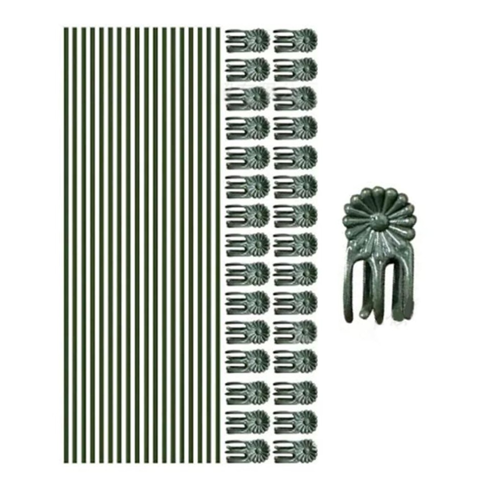 Sturdy plant support kit with 50 pieces for indoor and outdoor plant ...