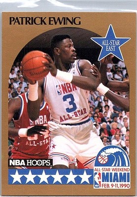 1990-91 NBA Hoops - All-Star Game Patrick Ewing  #4