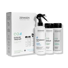 Zenagen Evolve Kit for Damaged Hair - Shampoo  2 Conditioners NEW Damaged Box 