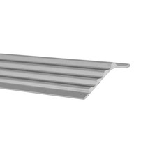 2x Roberts 32mm x 0.825m Pewter Ripple Bar