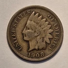 #4 "good++" Nicer Low Mintage 1908 S Indian Head Cent