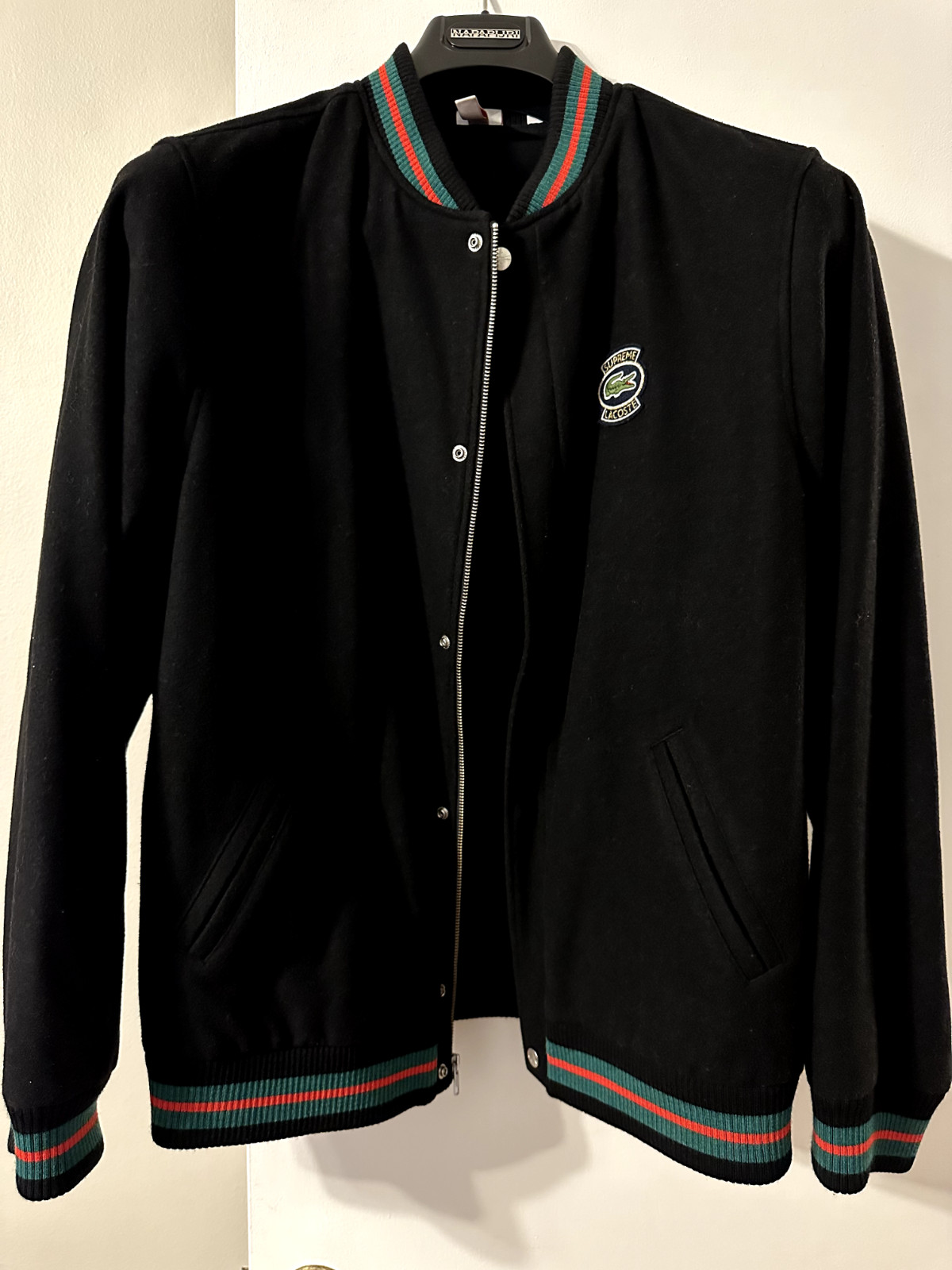 Supreme lacoste 2024 varsity jacket Supreme lacoste 2024 varsity jacket