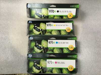 4 original HP Tinten 970XL Black 971XL Cyan Magenta Yellow OVP ( 2024 ) Rechnung