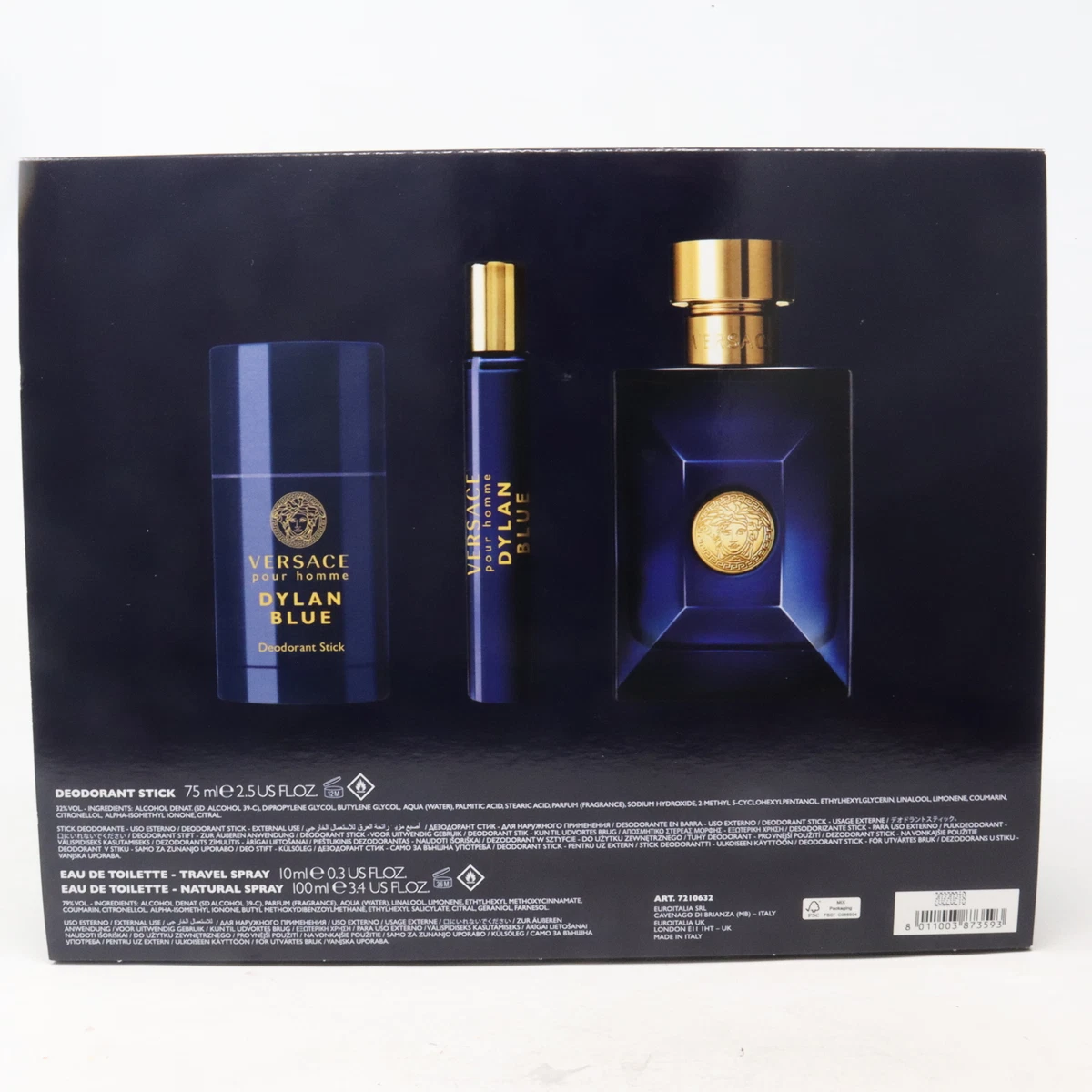 Versace Pour Homme Dylan Blueperfumed Deodorant Nat Spray 100ml