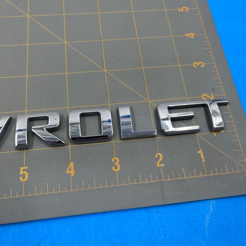 2009-2012 Chevrolet Chevy Traverse LT OEM Factory Chrome Rear Trunk Emblem Set - Picture 4 of 11