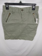 Old Navy Womens Skirt Stretch Cargo Pockets Surplus Army Green Bottoms Size 2