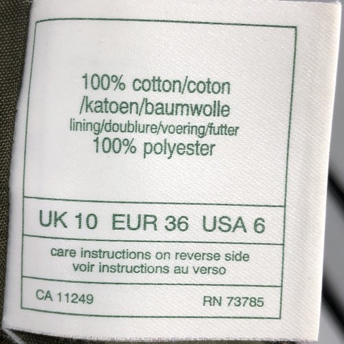 Vintage 90s Y2K Jacket Women's Size 6 Green Corduroy Cropped Retro Laura Ashley - Picture 6 of 11