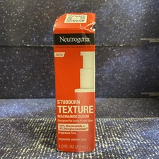 Neutrogena Stubborn Texture Niacinamide Serum for Acne Damaged Box