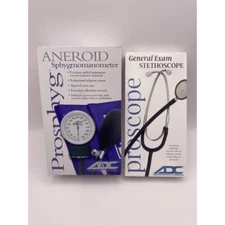 ADC Proscope 670 Stethoscope & 768 Blood Pressure Kit Medical Diagnostic