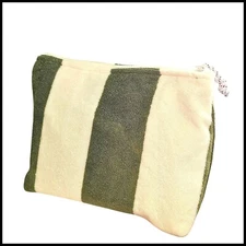 Sunnylife Terry Beach Pouch Water-Resistant Lined Zip Travel Cosmetic Bag