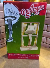 A Christmas Story Leg Lamp Lighted Dept. 56 Laser Cut Wood Decor RARE NEW