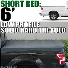 Topline For 1982-1993 S10/Sonoma 6' Bed Low Profile Hard Tri Fold Tonneau Cover