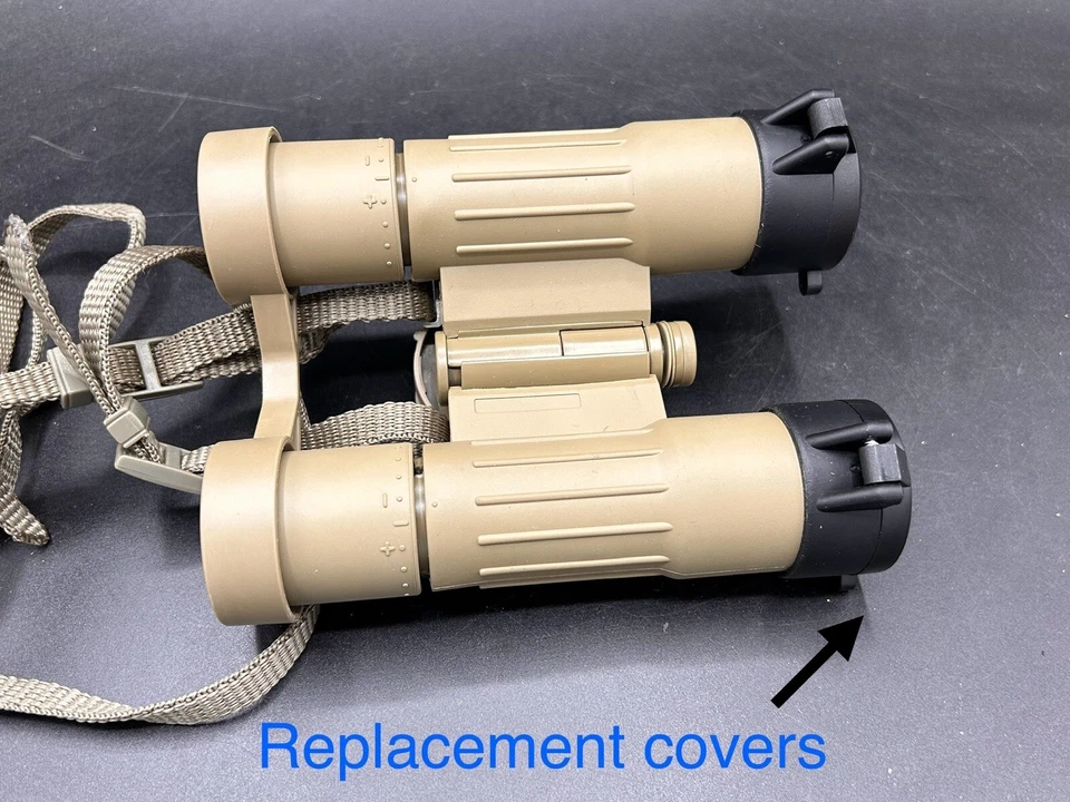 Pair M24 Binocular Objective Lens Flip Up Cover - Black - Image 3 of 4