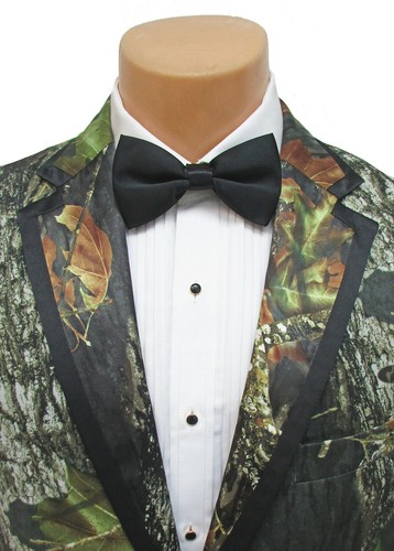 Men's Mossy Oak Camouflage Tuxedo Jacket Medium 40-42" Chest Camo Tux Coat - Picture 4 of 6