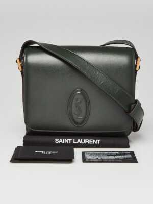 【送料&関税込】Saint Laurent Sage Green Leather CarrA£AC Sh Saint Laurent Le 5 À 7 mini hobo bag for Women - Green in