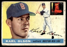 1955 Topps #72 Karl Olson Boston Red Sox Low Grade (st)